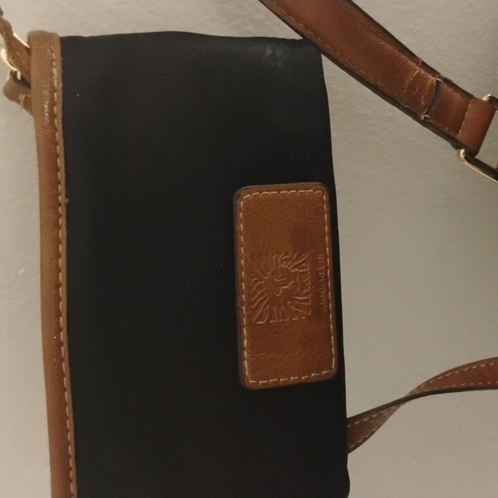 Anne Klein Black and Brown Tote Bag - Picture 7 of 8